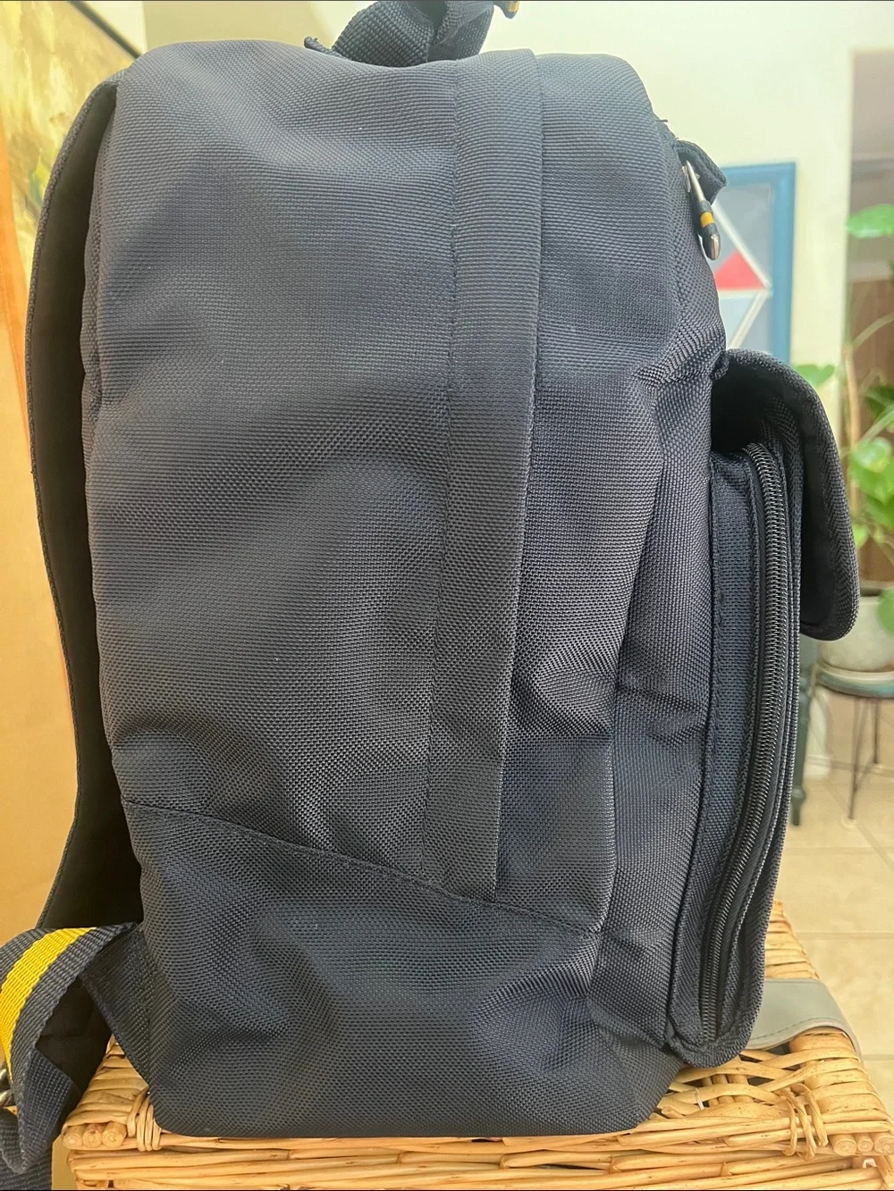 Ralph Lauren Polo Sport Black and Yellow Men’s Backpack. Size 17x12x8 inches.